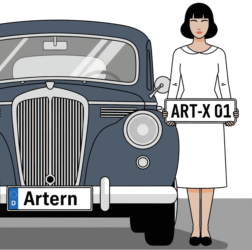 Wunschkennzeichen für Artern