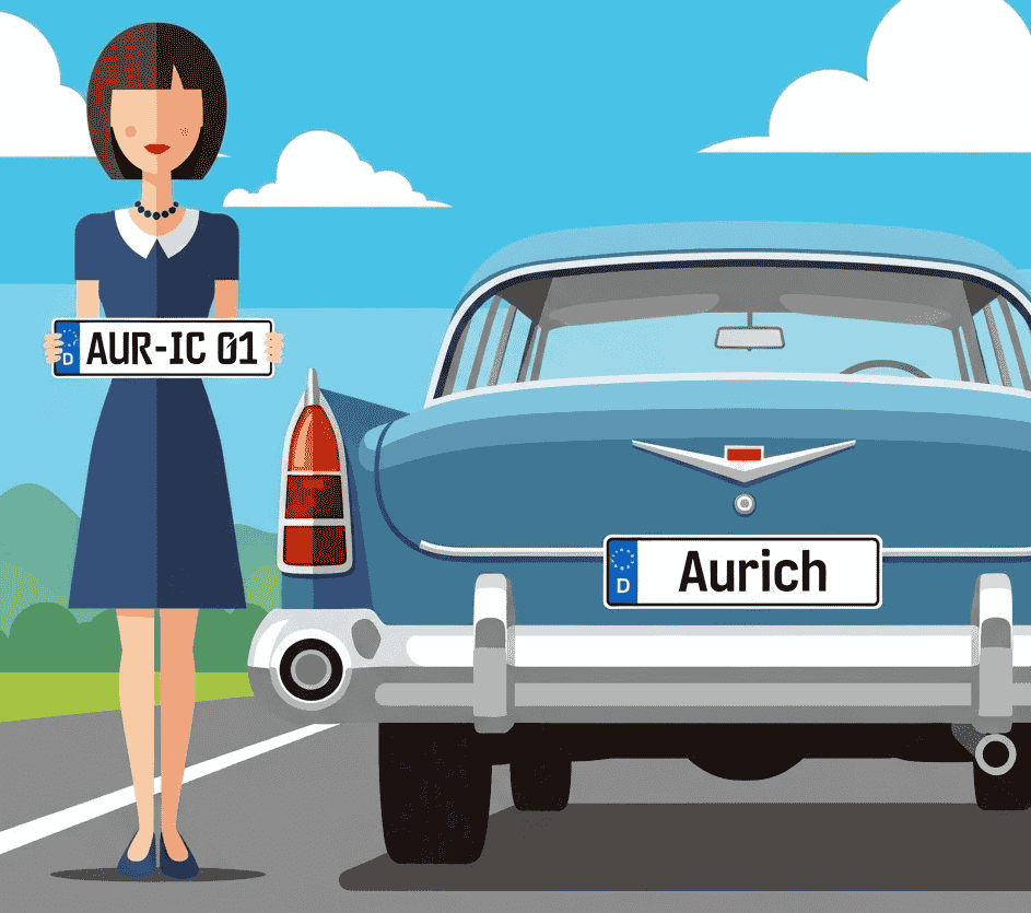 Wunschkennzeichen für Aurich