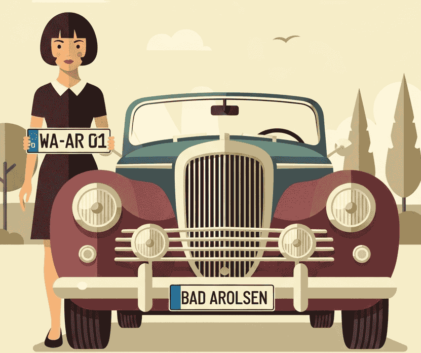 Wunschkennzeichen für Bad Arolsen