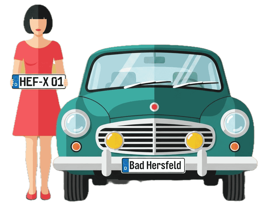 Wunschkennzeichen für Bad Hersfeld