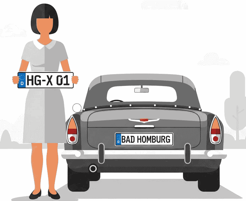 Wunschkennzeichen für Bad Homburg