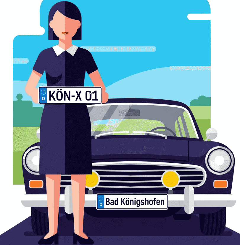 Wunschkennzeichen für Bad Königshofen