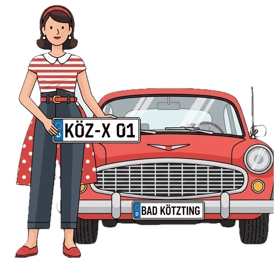 Wunschkennzeichen für Bad Kötzting