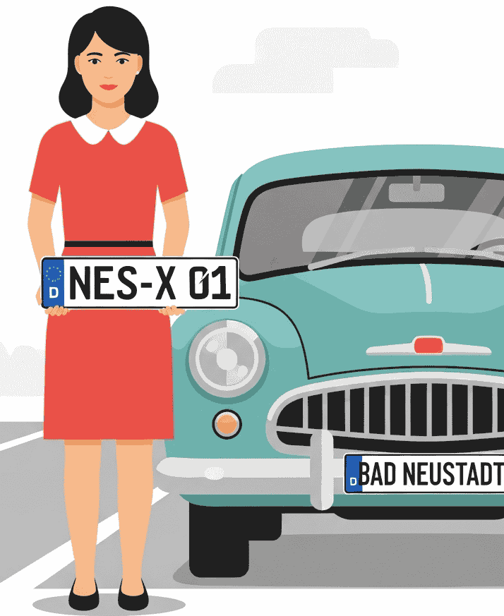 Wunschkennzeichen für Bad Neustadt