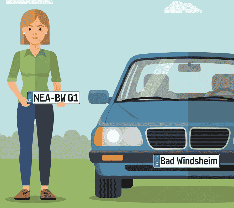 Wunschkennzeichen für Bad Windsheim
