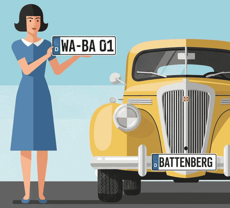 Wunschkennzeichen für Battenberg
