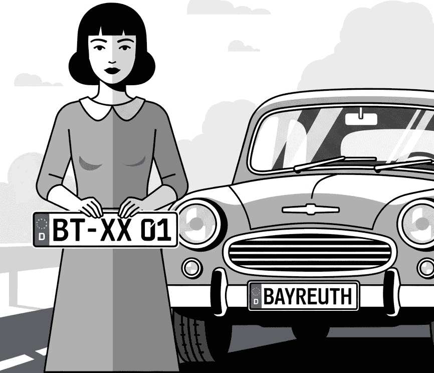 Wunschkennzeichen für Bayreuth