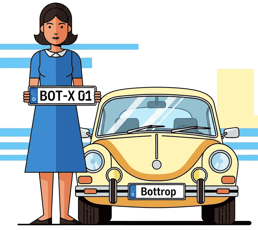 Wunschkennzeichen für Bottrop