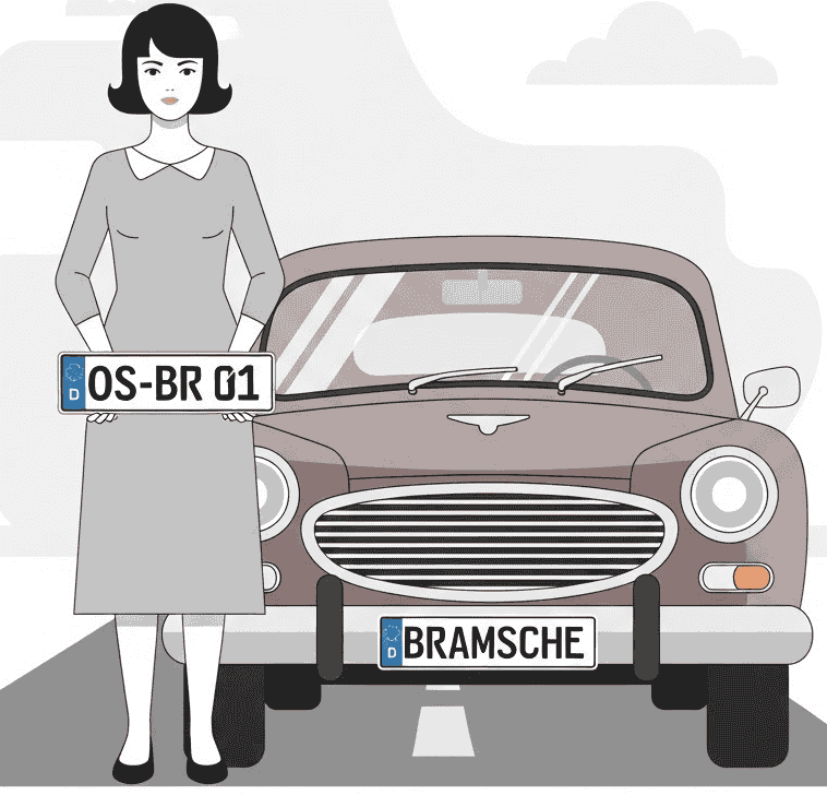 Wunschkennzeichen für Bramsche