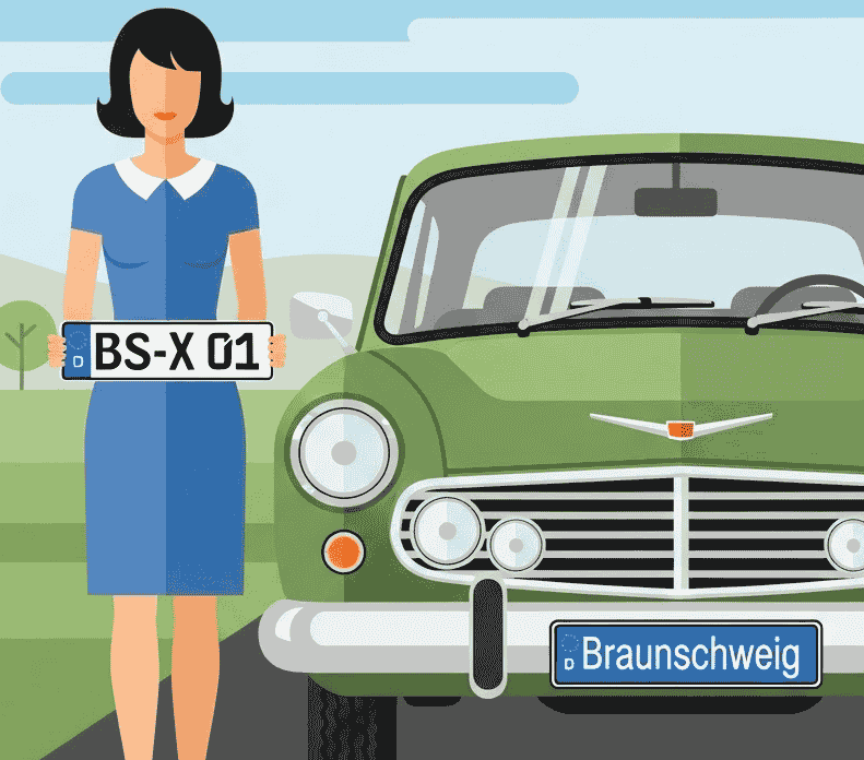 Wunschkennzeichen für Braunschweig
