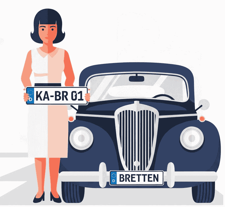 Wunschkennzeichen für Bretten