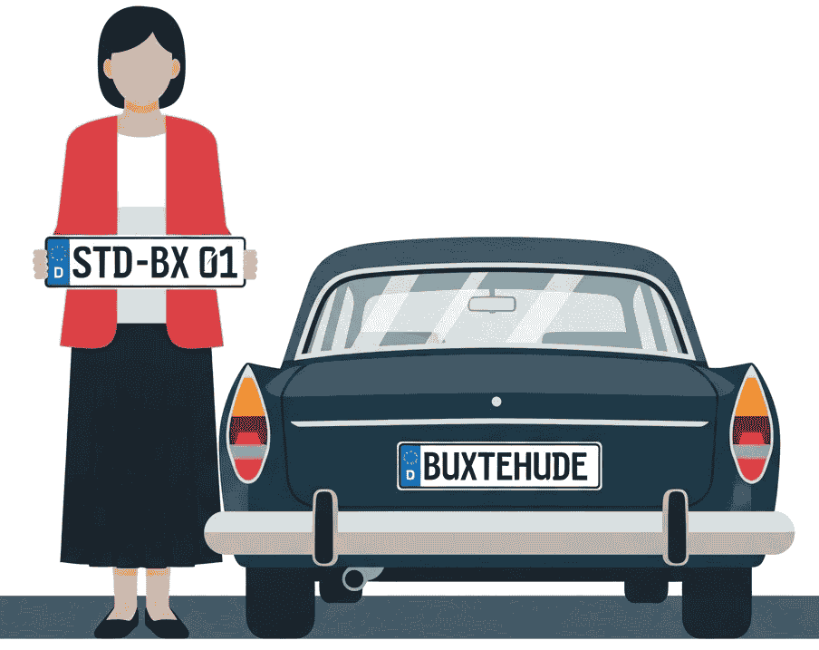 Wunschkennzeichen für Buxtehude
