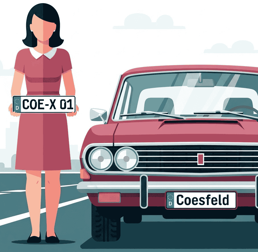 Wunschkennzeichen für Coesfeld