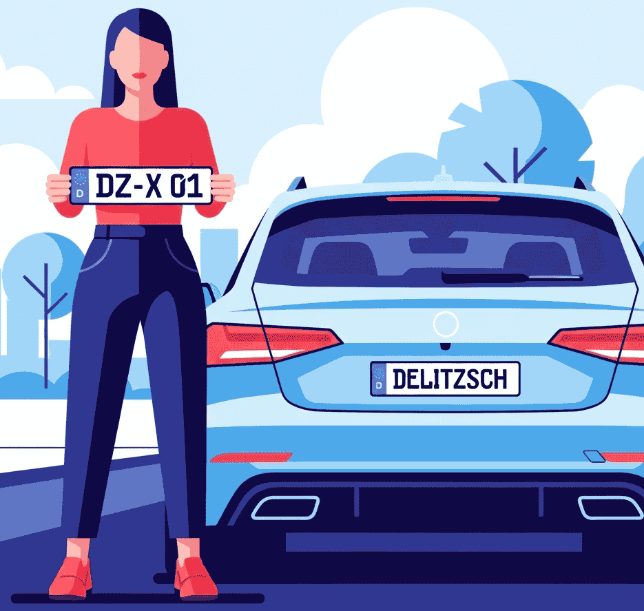 Wunschkennzeichen für Delitzsch
