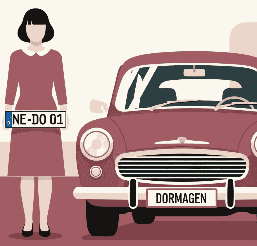 Wunschkennzeichen für Dormagen