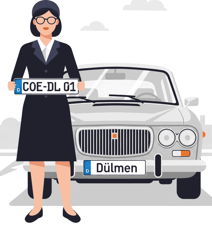 Wunschkennzeichen für Dülmen