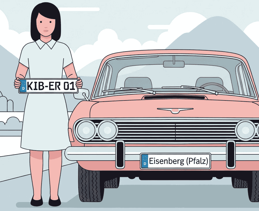 Wunschkennzeichen für Eisenberg Pfalz