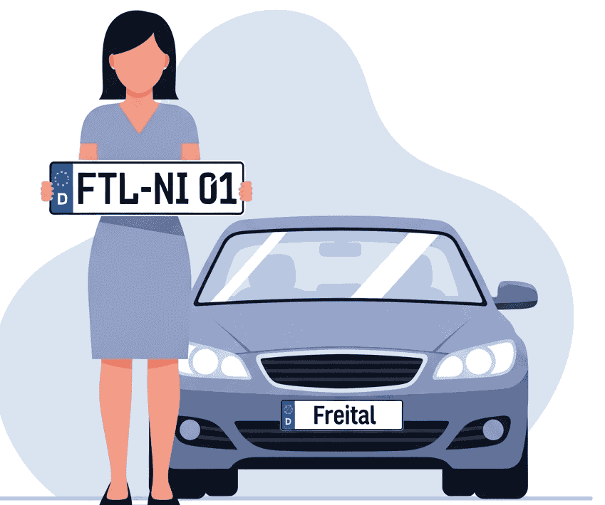 Wunschkennzeichen für Freital