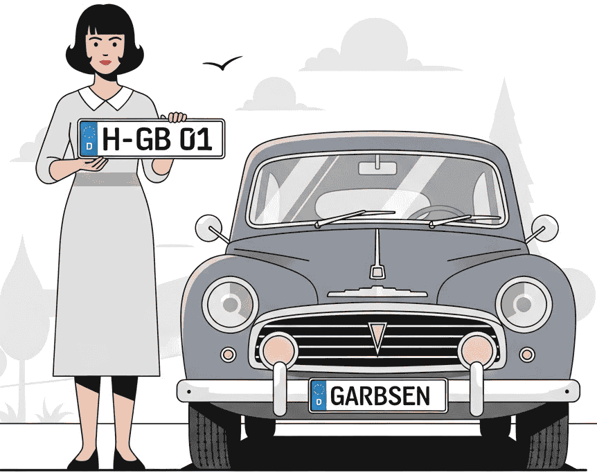 Wunschkennzeichen für Garbsen