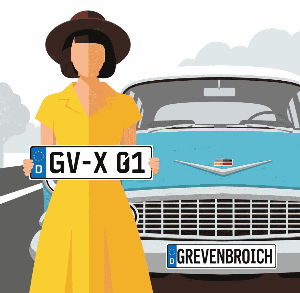 Wunschkennzeichen für Grevenbroich