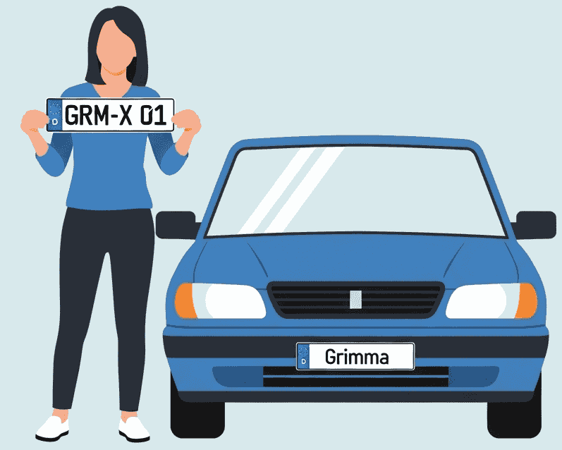 Wunschkennzeichen für Grimma