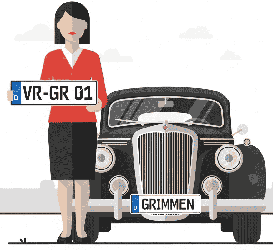 Wunschkennzeichen für Grimmen