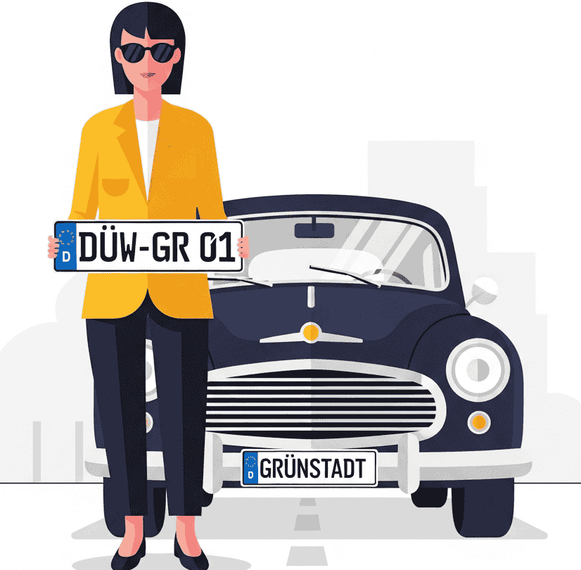 Wunschkennzeichen für Grünstadt