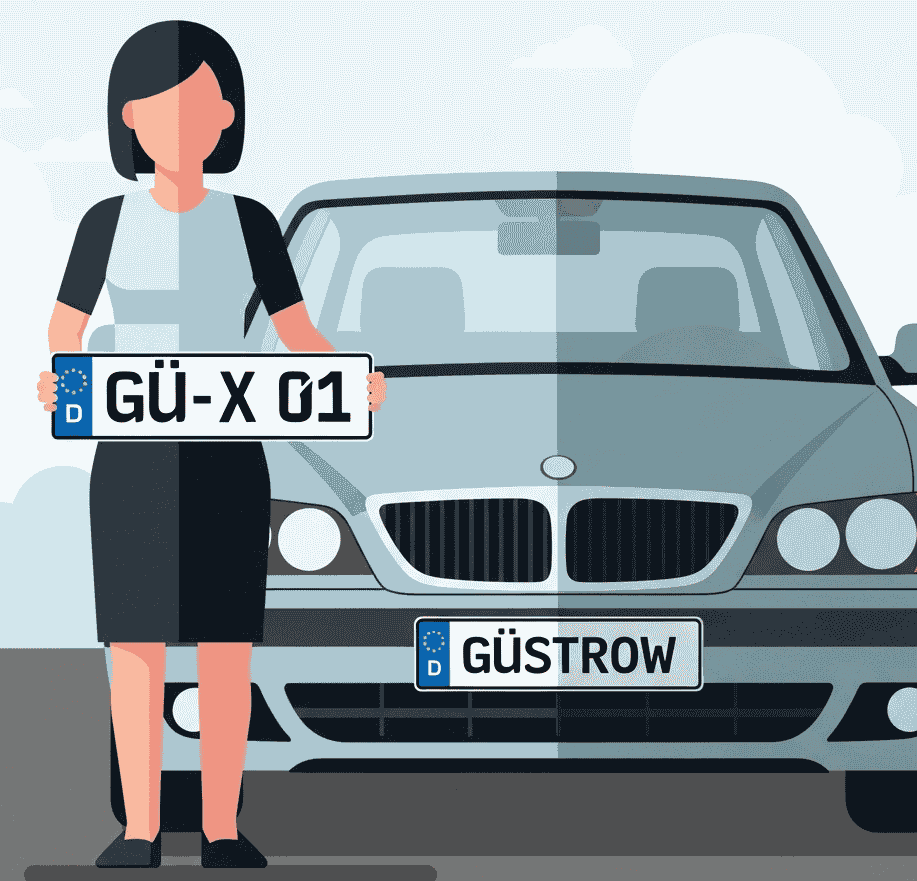 Wunschkennzeichen für Güstrow