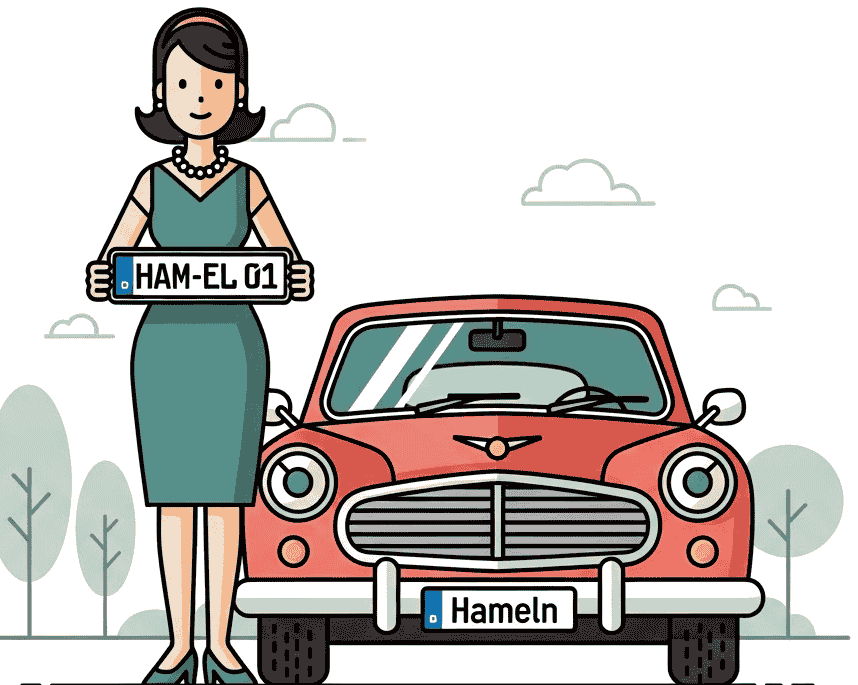 Wunschkennzeichen für Hameln