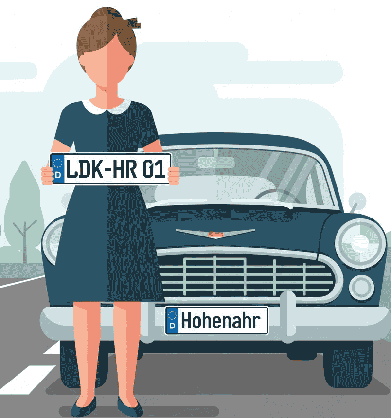 Wunschkennzeichen für Hohenahr
