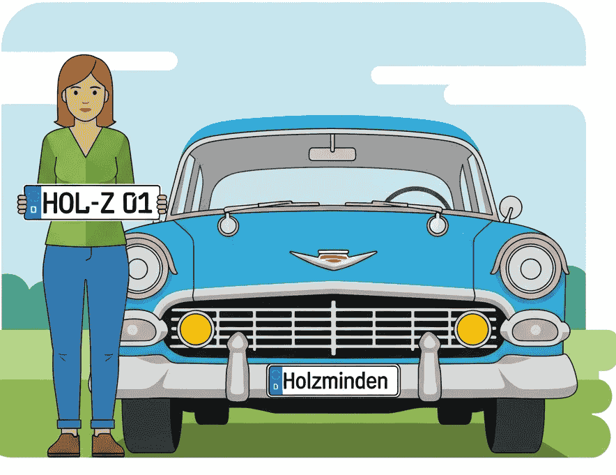 Wunschkennzeichen für Holzminden