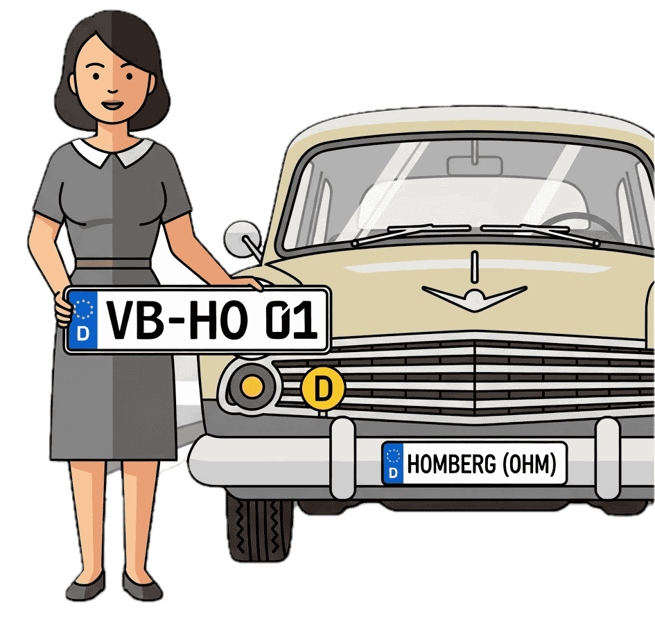 Wunschkennzeichen für Homberg Ohm