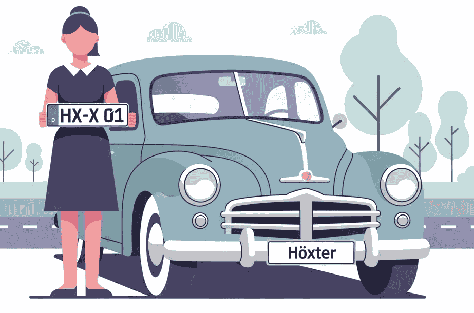 Wunschkennzeichen für Höxter
