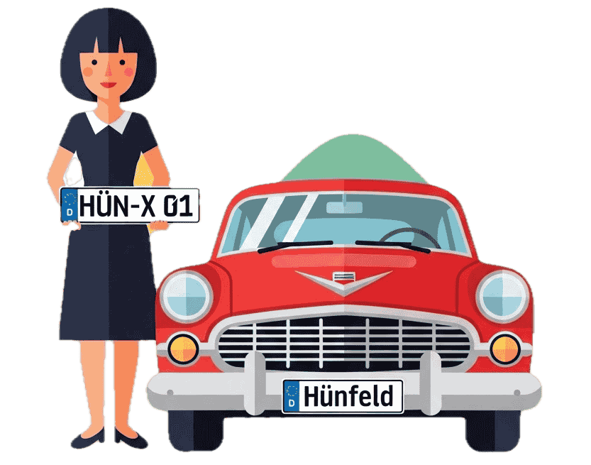 Wunschkennzeichen für Hünfeld