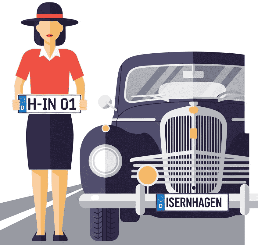 Wunschkennzeichen für Isernhagen