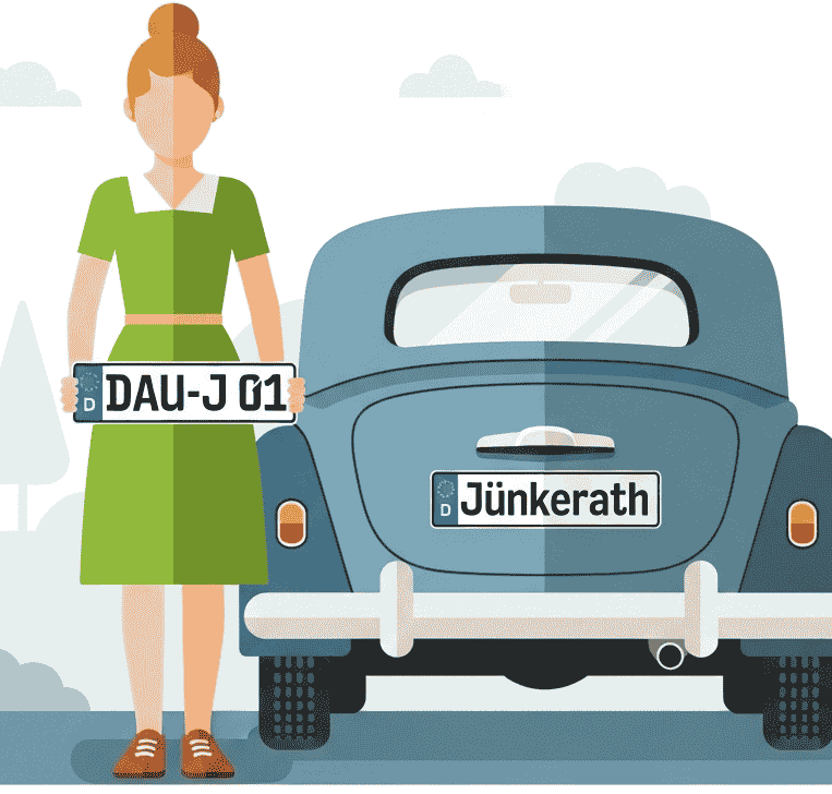 Wunschkennzeichen für Jünkerath