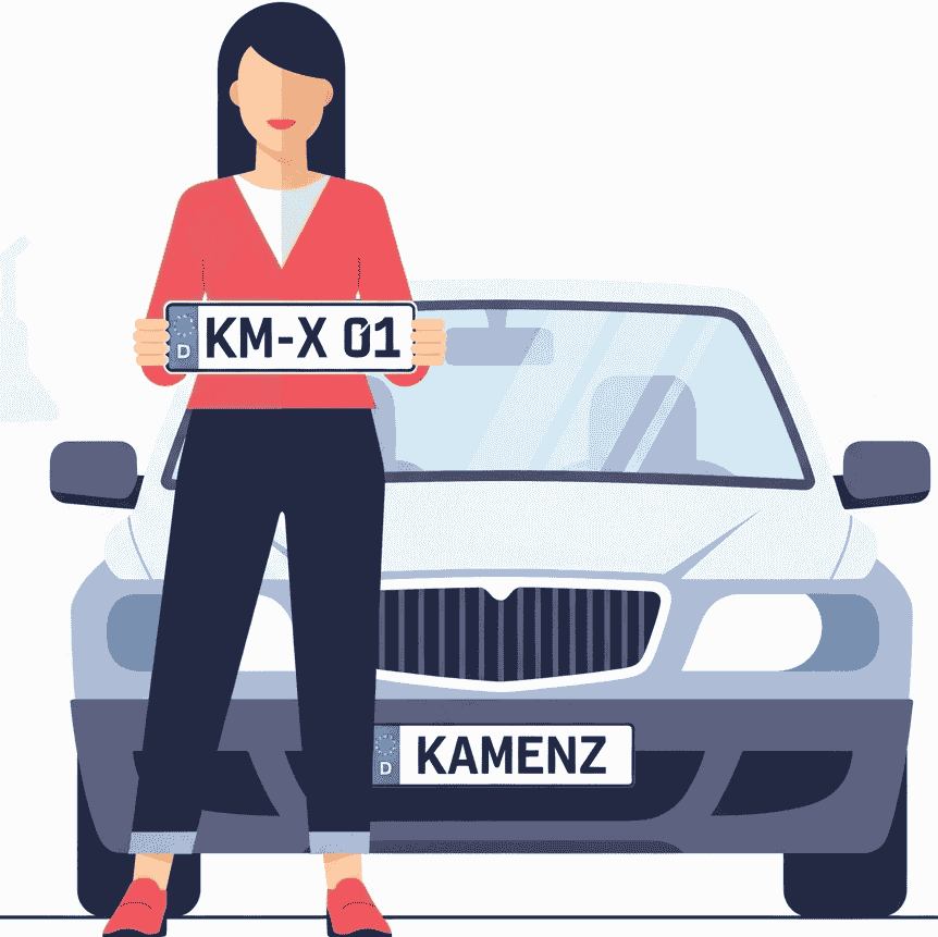 Wunschkennzeichen für Kamenz