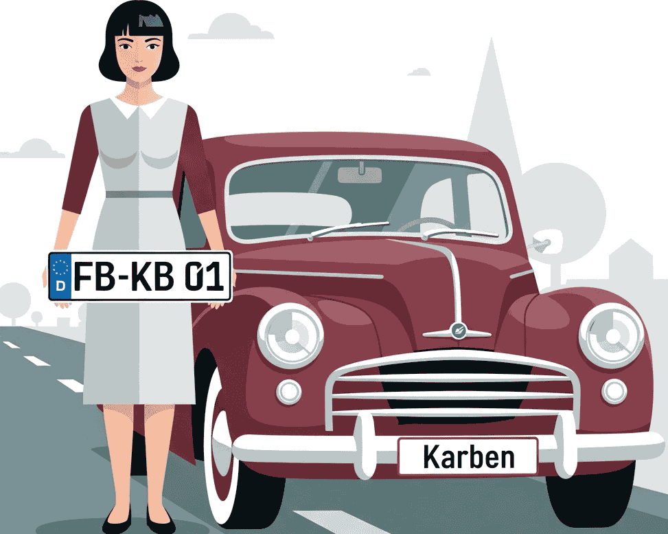 Wunschkennzeichen für Karben