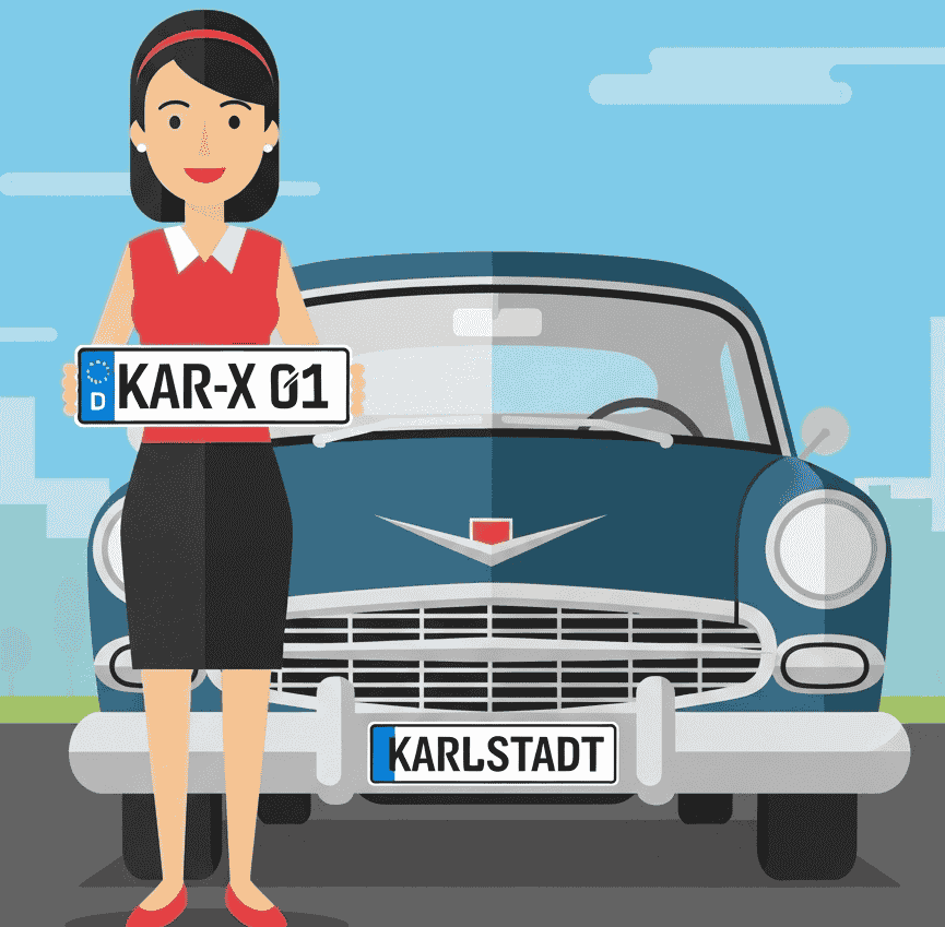 Wunschkennzeichen für Karlstadt