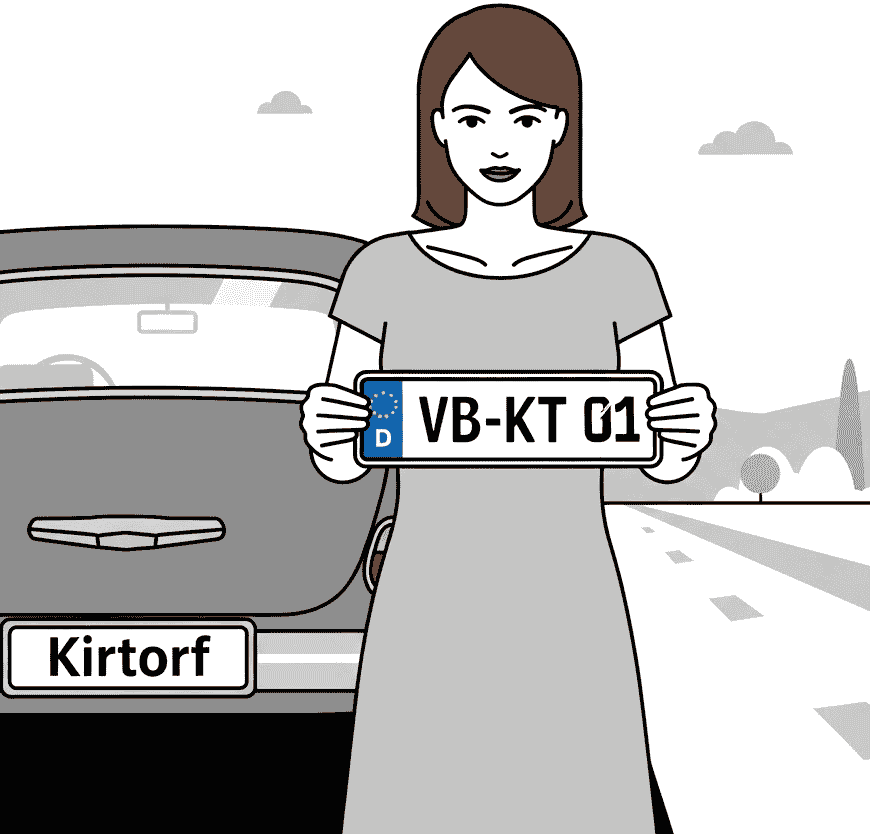 Wunschkennzeichen für Kirtorf