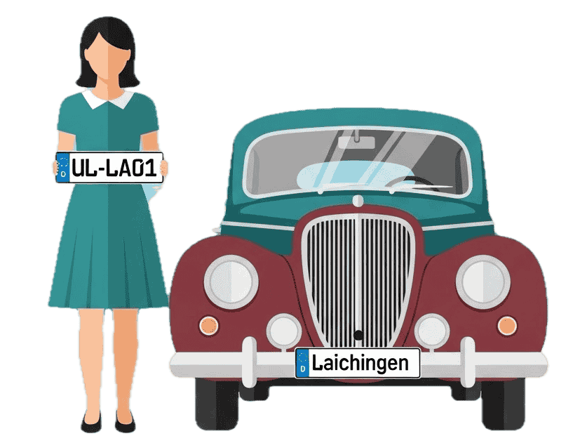 Wunschkennzeichen für Laichingen