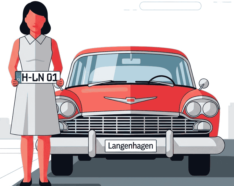 Wunschkennzeichen für Langenhagen