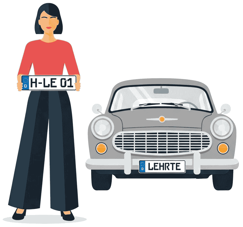 Wunschkennzeichen für Lehrte