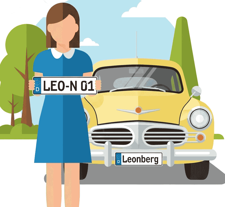 Wunschkennzeichen für Leonberg