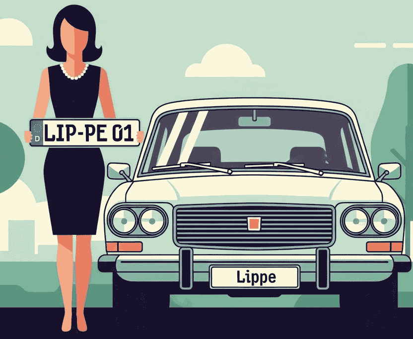 Wunschkennzeichen für Lippe