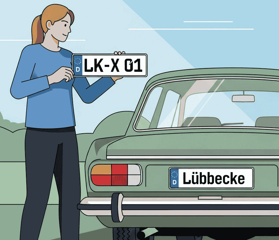 Wunschkennzeichen für Lübbecke