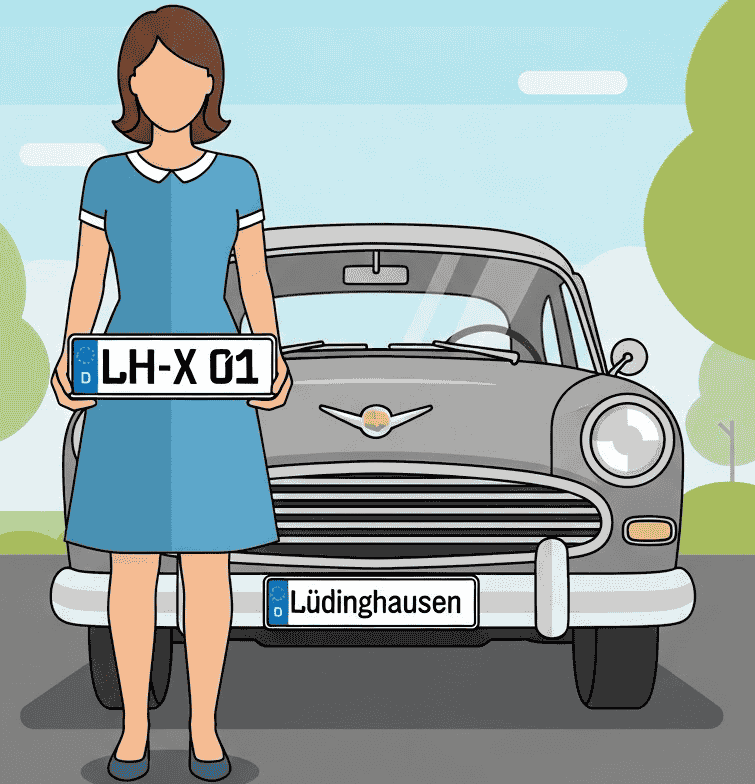 Wunschkennzeichen für Lüdinghausen