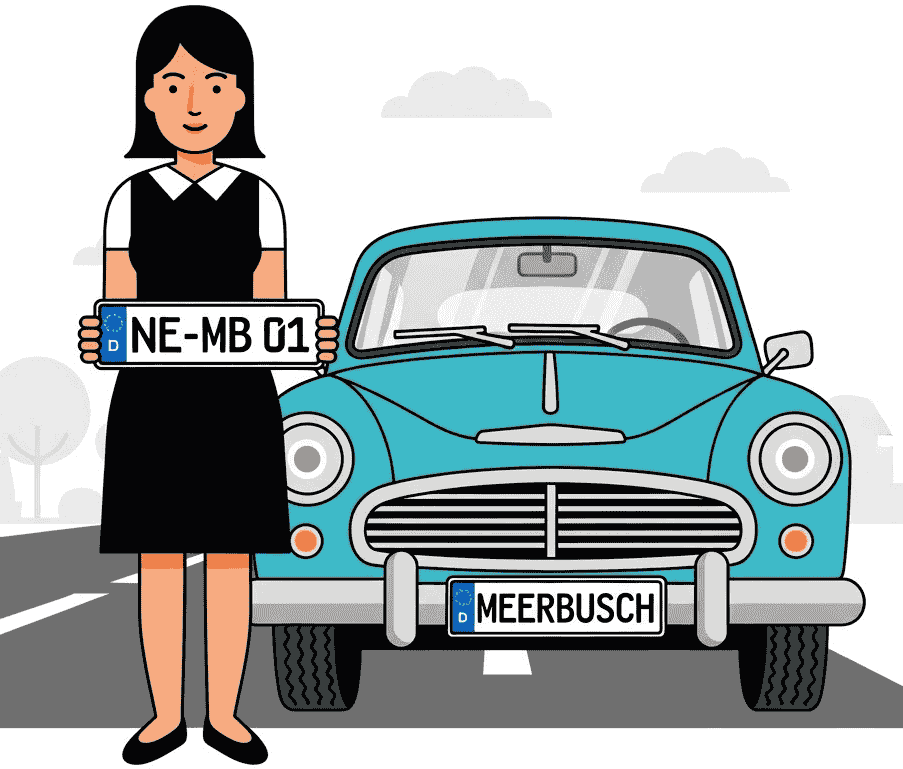 Wunschkennzeichen für Meerbusch