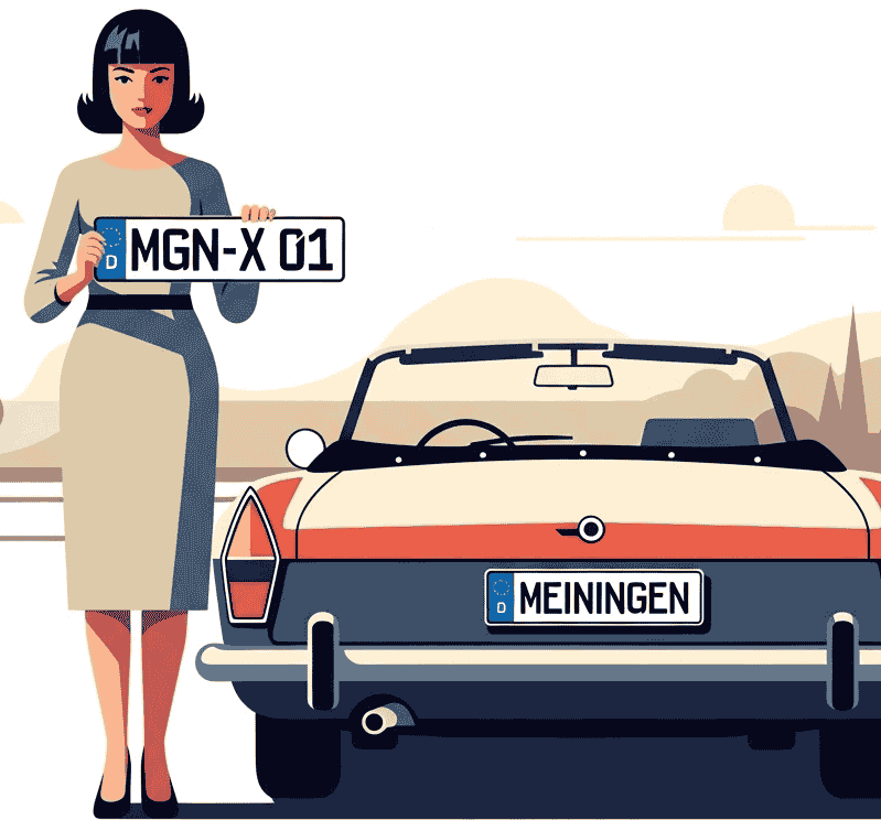 Wunschkennzeichen für Meiningen