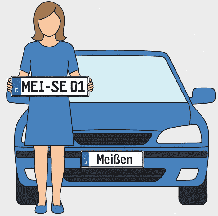 Wunschkennzeichen für Meissen